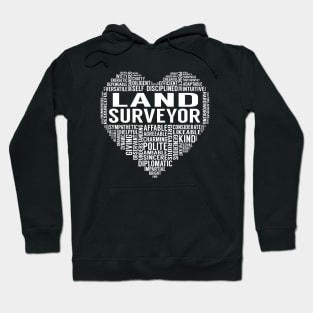 Land Surveyor Heart Hoodie